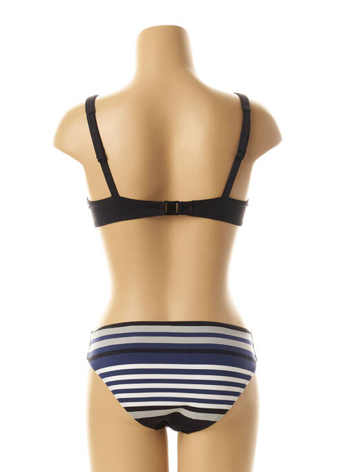 Maillot de bain 2 pièces bleu LOU pour femme