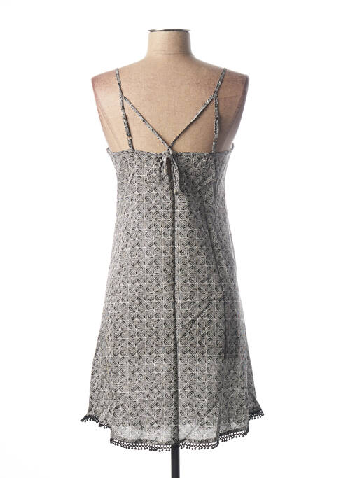 Robe mi-longue imprimé fantaisie fines bretelles noir O'NEILL femme