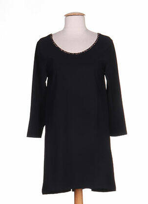 Tunique manches longues col rond noir G!OZE femme