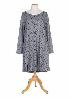 Gilet manches longues col rond gris G!OZE femme