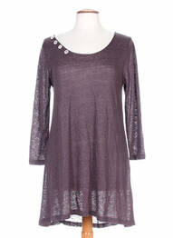 T-shirt manches longues manches longues violet G!OZE femme