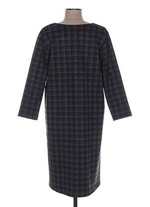 Robe mi-longue manches longues manches longues bleu G!OZE femme