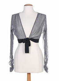 Boléro légère et transparente noir G!OZE femme