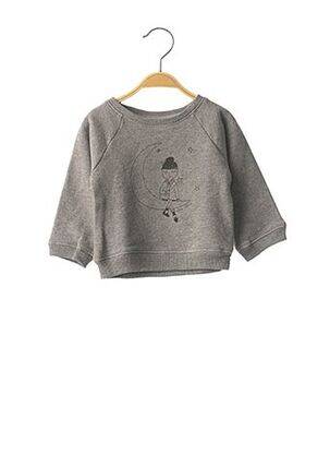 Sweat-shirt gris LOUIS*LOUISE pour fille