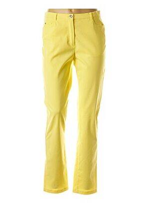 Pantalon droit jaune WEINBERG pour femme