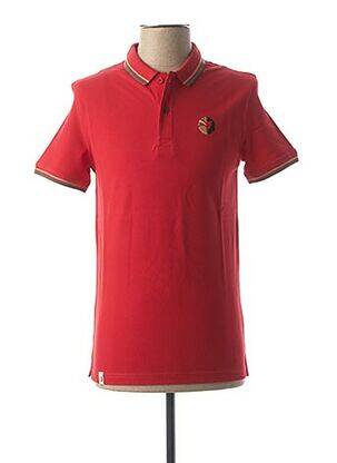 Polo rouge GREEN LION pour homme