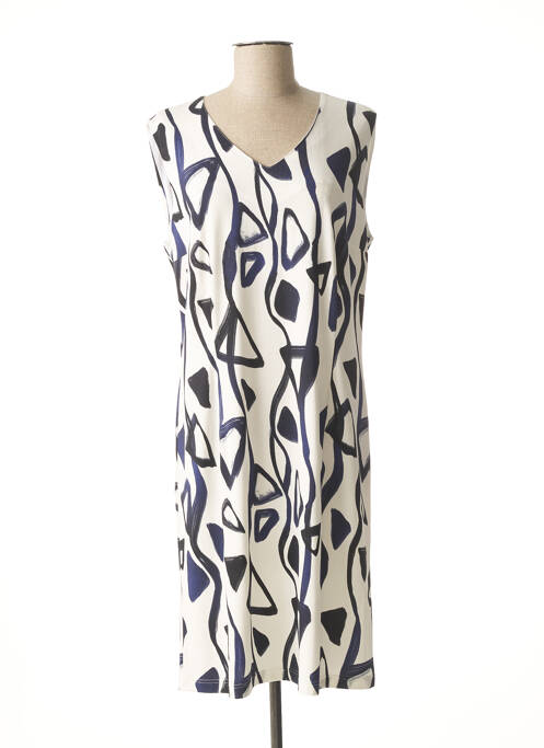 Robe mi-longue blanc GEVANA pour femme