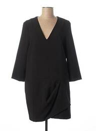 Robe courte manches 3/4 manches 3/4 noir LIVIANA CONTI femme