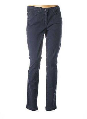 Pantalon slim taille basse taille basse bleu MARC AUREL femme