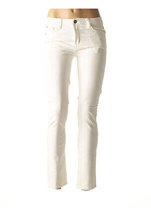 Jeans coupe slim blanc DIEGO REIGA pour femme