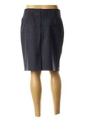 Jupe mi-longue stretch bleu PLURIELLES femme