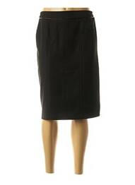 Jupe mi-longue coupe droite noir PLURIELLES femme