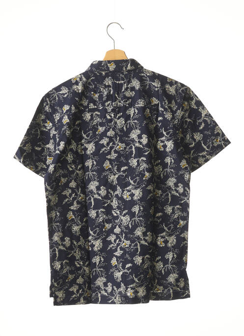 Chemise manches courtes imprimé fantaisie bleu CURRENTE/ELLIOTT homme