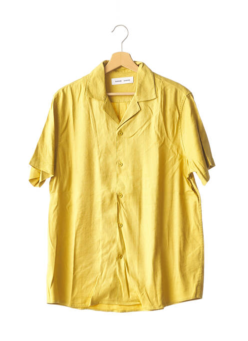 Chemise manches courtes jaune SAMSOE & SAMSOE pour homme