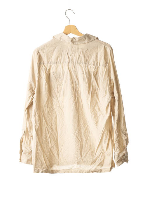 Chemise manches longues beige NOYOCO pour homme