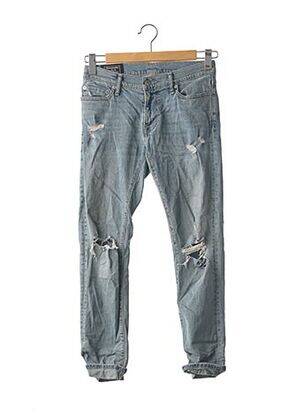 Jeans coupe slim slim taille basse bleu ABERCROMBIE & FITCH homme