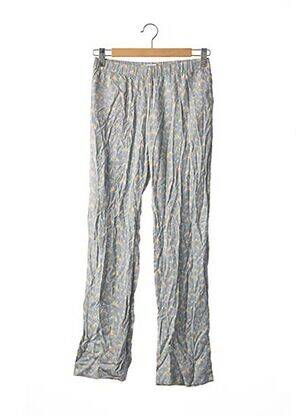Pantalon droit tissage popeline bleu SAMSOE & SAMSOE femme