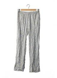 Pantalon droit tissage popeline bleu SAMSOE & SAMSOE femme