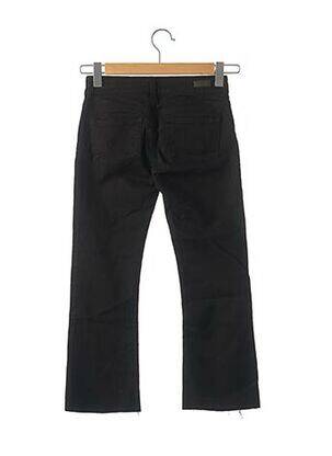 Pantalon 7/8 fermeture zippée sous rabat boutonné taille basse noir CIMARRON femme