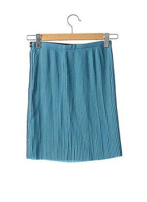 Jupe courte coupe droite bleu & OTHER STORIES femme