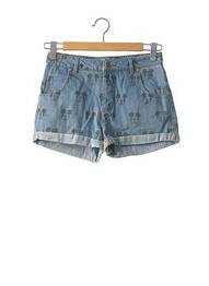 Short finition revers taille normale bleu ELEVEN PARIS femme
