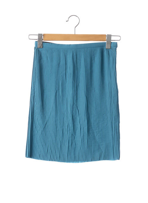 Jupe courte coupe droite bleu & OTHER STORIES femme