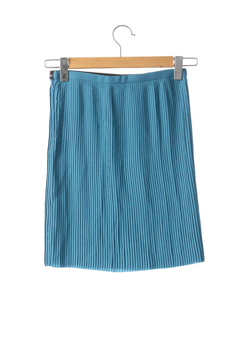 Jupe courte coupe droite bleu & OTHER STORIES femme
