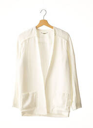 Veste chic tissage crêpe blanc BELAIR femme
