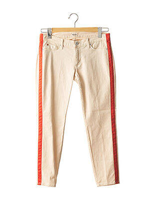 Pantalon slim taille basse taille basse beige HUDSON femme