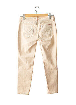 Pantalon slim taille basse taille basse beige HUDSON femme