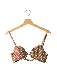 Haut de maillot de bain haut soutien-gorge moulé haut soutien-gorge moulé marron SAVE THE QUEEN femme
