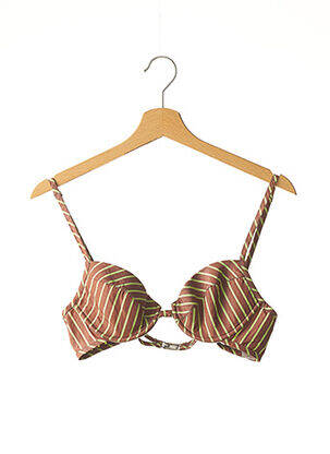 Haut de maillot de bain haut soutien-gorge moulé haut soutien-gorge moulé marron SAVE THE QUEEN femme