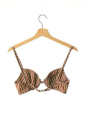 Haut de maillot de bain haut soutien-gorge moulé haut soutien-gorge moulé marron SAVE THE QUEEN femme