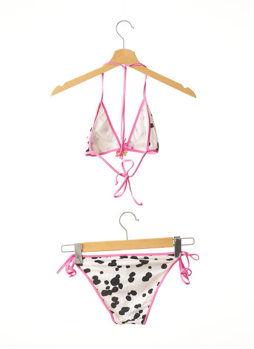 Maillot de bain 2 pièces blanc MOSCHINO pour femme