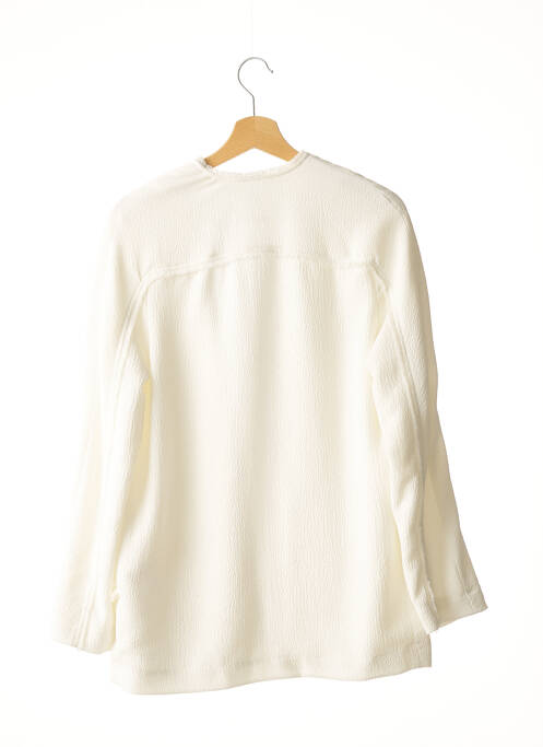 Veste chic tissage crêpe blanc BELAIR femme