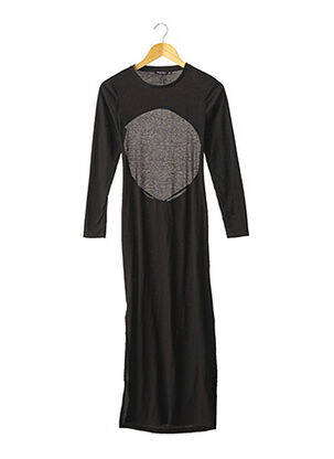 Robe pull coupe cintrée manches longues noir NASTY GAL femme