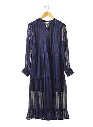 Robe longue bleu GRACE & MILA pour femme