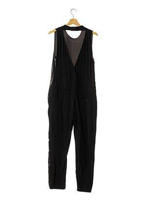 Combi-pantalon tissage crêpe noir 8PM femme