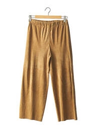 Pantalon large taille élastique beige SYLVIE SCHIMMEL femme