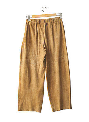 Pantalon large taille élastique beige SYLVIE SCHIMMEL femme
