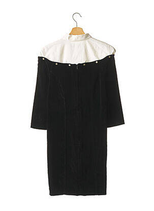 Robe mi-longue manches 3/4 manches 3/4 noir CHANTAL THOMASS femme
