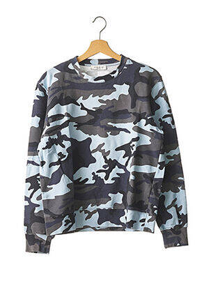 Sweat-shirt coupe over-size manches longues bleu SANDRO femme