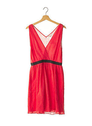 Robe mi-longue rouge PABLO pour femme