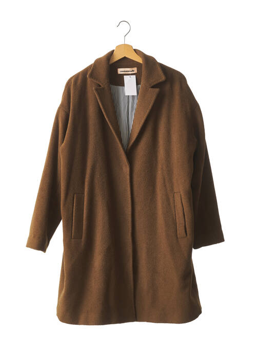 Manteau long marron CUSTOMMADE pour femme
