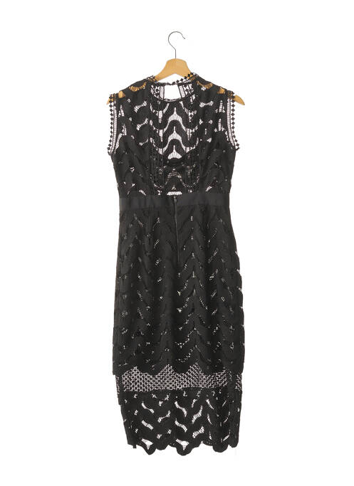 Robe mi-longue noir ESSENTIEL pour femme