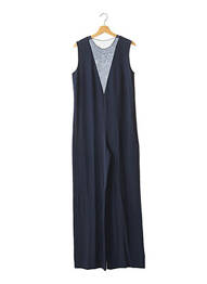 Combi-pantalon tissage crêpe bleu JOSEPH femme