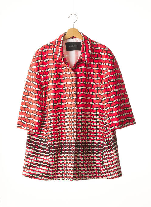 Manteau long rouge TARA JARMON pour femme