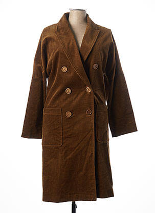 Manteau Femme SCHOO/RAG Madeline - Couleur Marron/beige, Polyester, Neuf Avec étiquettes