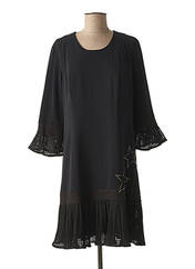 Robe mi-longue noir POUPEE CHIC pour femme seconde vue