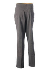 Pantalon droit gris QUATRE VINGT JOURS pour femme seconde vue
